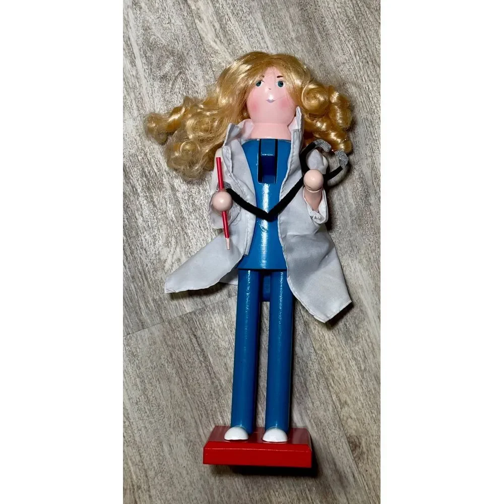 Wooden Doctor nurse‎ medical gift Nutcracker 15 inches tall